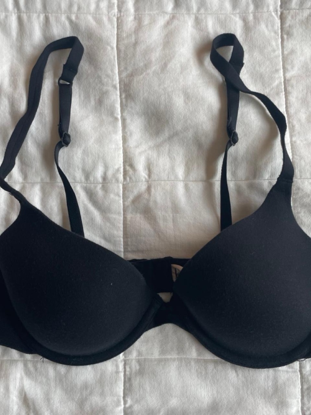Felina Smooth Semi Black Demi Contour Bra - 34B